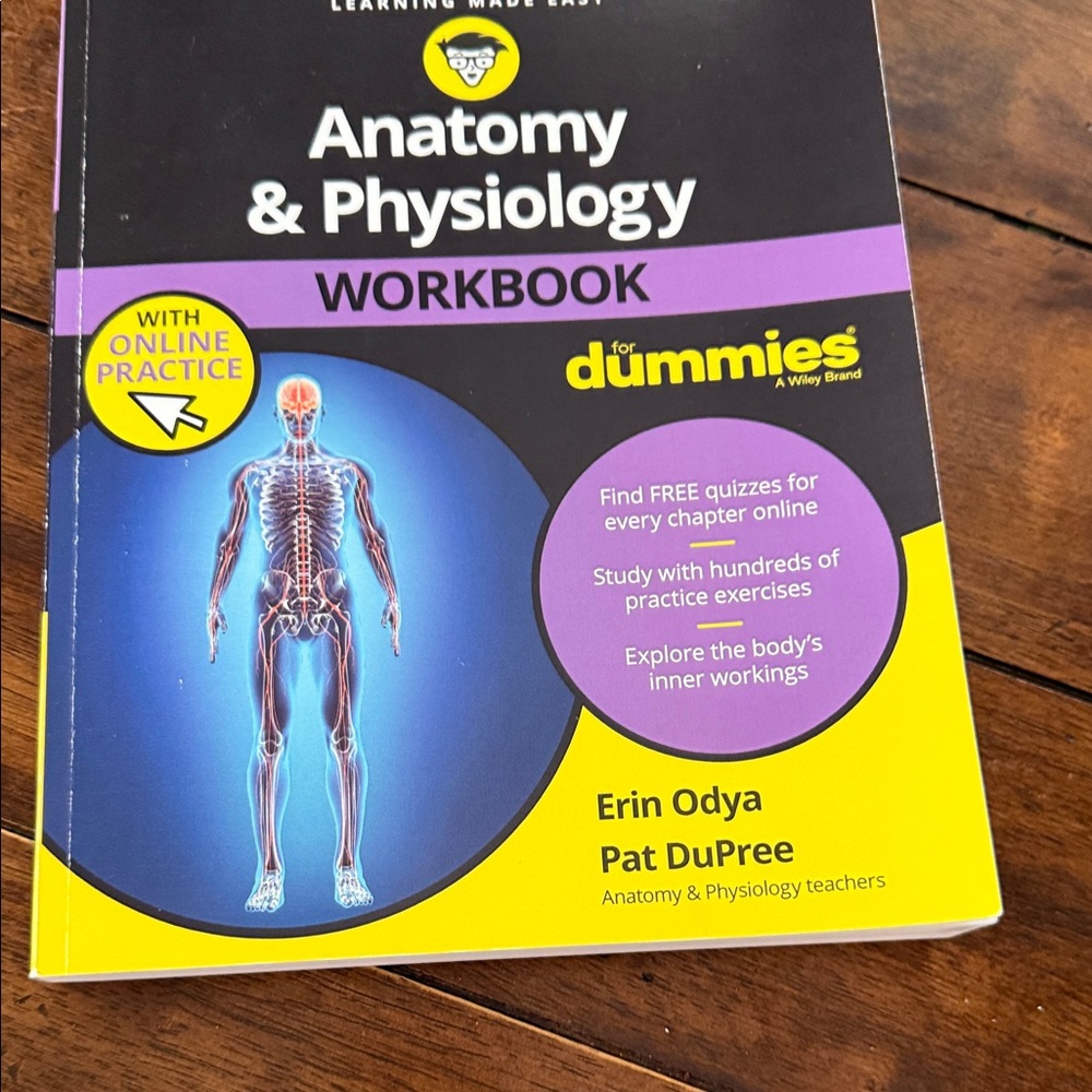 Anatomy & Physiology Workbook - Black and Purple